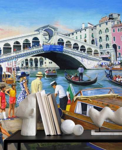 venice bridge and gondolas wallpaper venice bridge and gondolas wallpaper