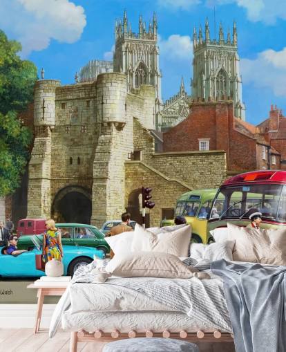 york in het verleden behang