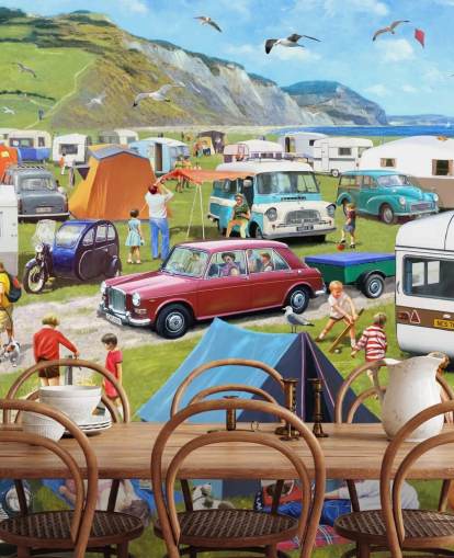 carros e tendas estacionados pela costa com pessoas tomando sol papel de parede carros e tendas estacionados pela costa com pessoas tomando sol papel de parede