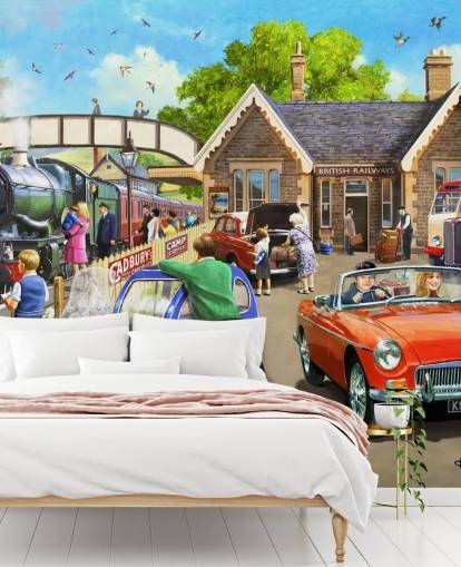 families out by the railway wallpaper families out by the railway wallpaper