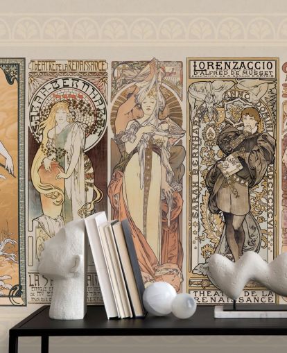 cartazes inspirados mucha de papel de parede de pessoas vintage cartazes inspirados mucha de papel de parede de pessoas vintage