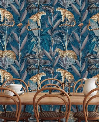 pattern repeat wallpaper on cheetahs on tropical blue background wallpaper pattern repeat wallpaper on cheetahs on tropical blue background wallpaper
