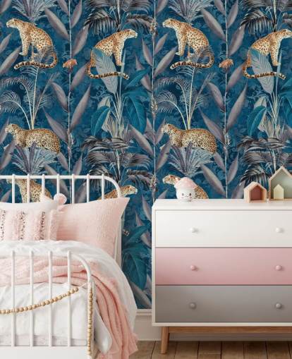 pattern repeat wallpaper on cheetahs on tropical blue background wallpaper pattern repeat wallpaper on cheetahs on tropical blue background wallpaper