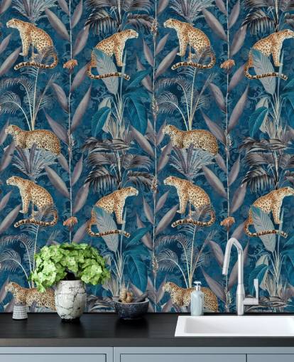 pattern repeat wallpaper on cheetahs on tropical blue background wallpaper pattern repeat wallpaper on cheetahs on tropical blue background wallpaper