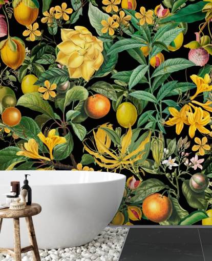 gul och orange frukt på svart bakgrund tapeter gul och orange frukt på svart bakgrund tapeter