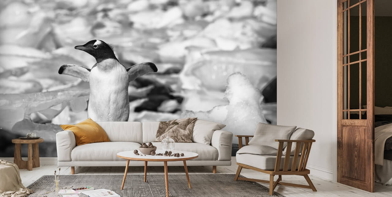 Penguin Dance Wallpaper | Wallsauce UK