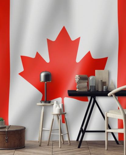 faux flagga kanada tapeter