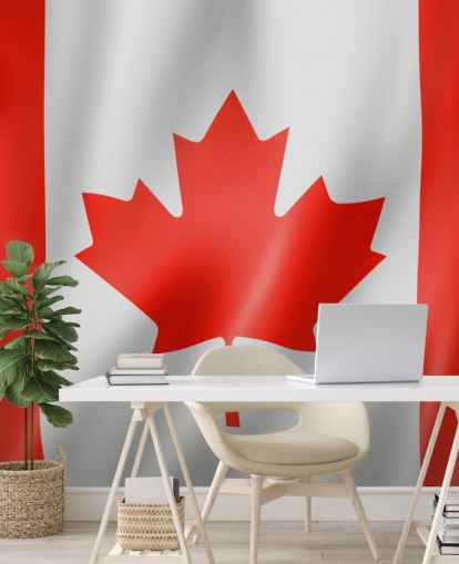 faux flag canada tapet