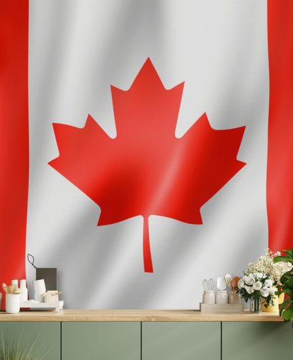 faux flag canada tapet