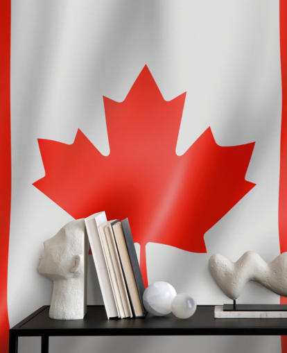 faux vlag van canada behang faux vlag van canada behang
