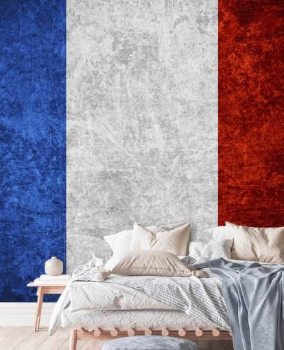 papel de parede rústico bandeira francesa
