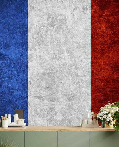 rustieke franse vlag behang