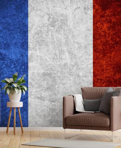 rustieke franse vlag behang