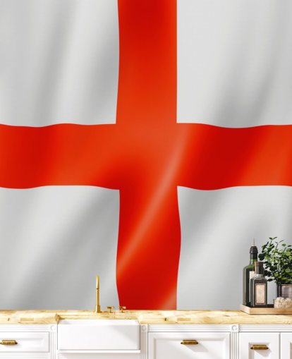 faux england flag tapet