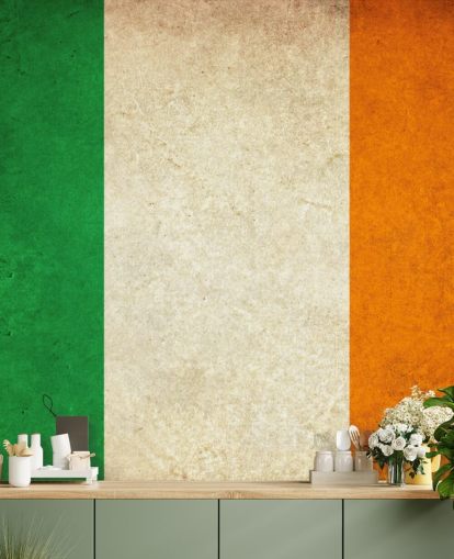carta da parati con bandiera irlandese