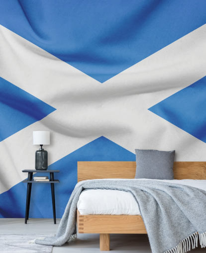 papel pintado bandera escocesa blanca y azul papel pintado bandera escocesa blanca y azul