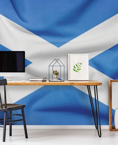 hvid og blå skotsk flag tapet