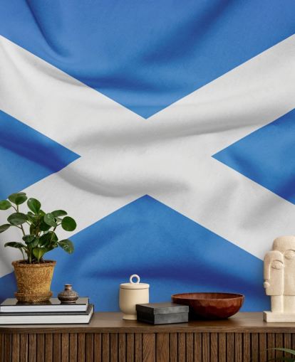 hvid og blå skotsk flag tapet