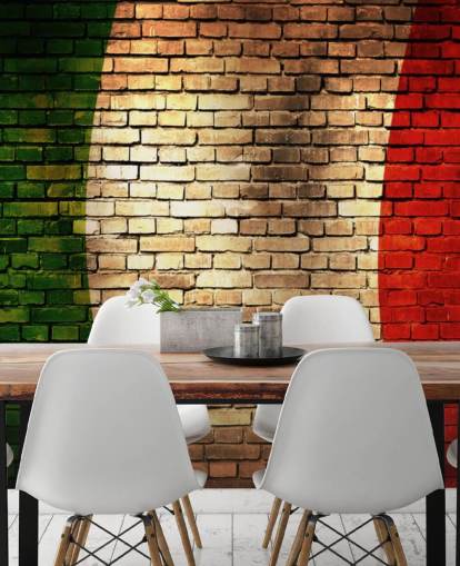 italien mursten flag tapet