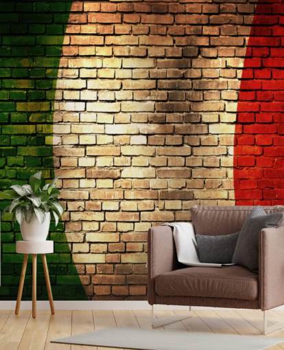 carta da parati bandiera mattone italia