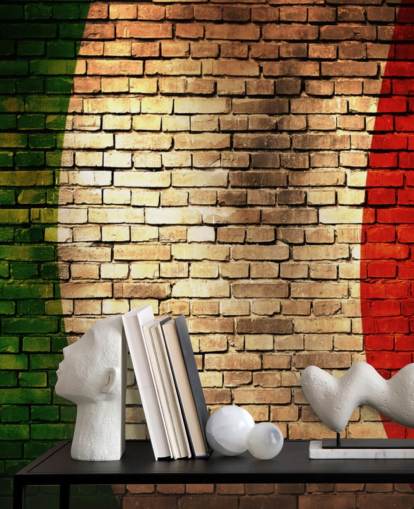 Italien tegel flagga tapeter