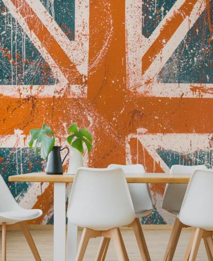 grunge stil uk flag tapet