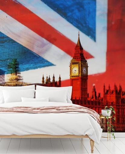 union jack bakgrund hus parlamentet tapeter