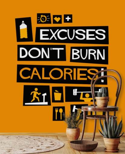 carta da parati con citazioni ispiratrici arancione e nero