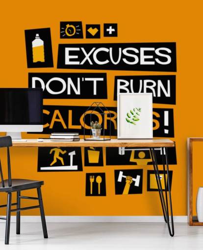 fondo de pantalla de citas inspiradoras naranja y negro