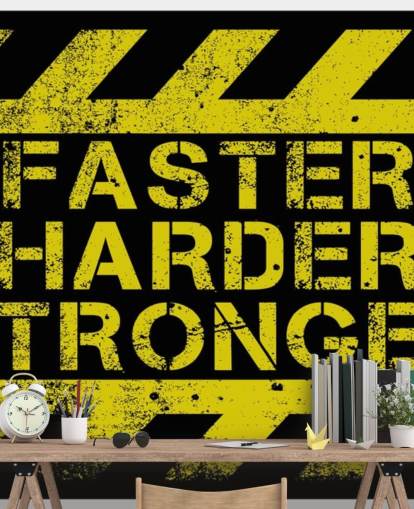 Faster Harder Stronger motivation quote wallpaper Faster Harder Stronger motivation quote wallpaper