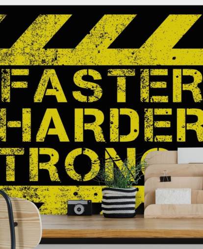 Snabbare hårdare starkare motivation citat tapet