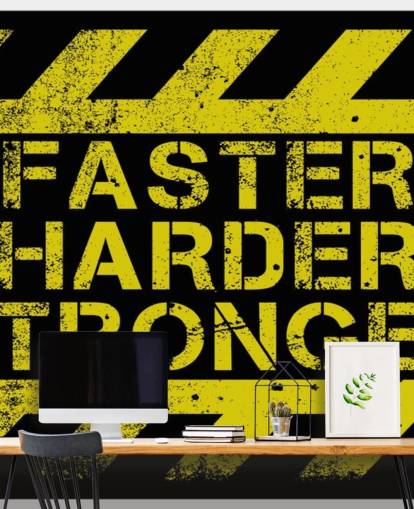 Hurtigere hårdere stærkere motivation citat tapet Hurtigere hårdere stærkere motivation citat tapet