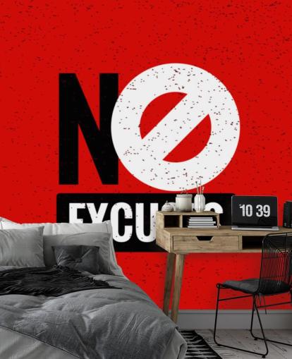 fond d'écran de gym sans excuses rouge, noir et blanc fond d'écran de gym sans excuses rouge, noir et blanc