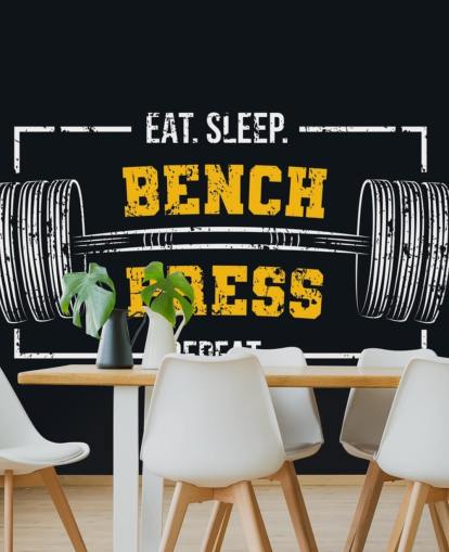 sort og gul gym citater tapet