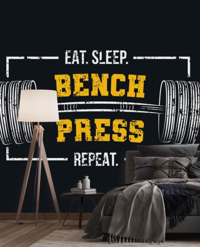 sort og gul gym citater tapet sort og gul gym citater tapet