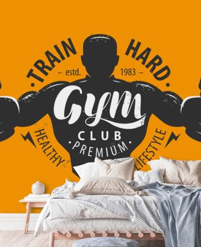 quotes and graphic man gym wallpaper