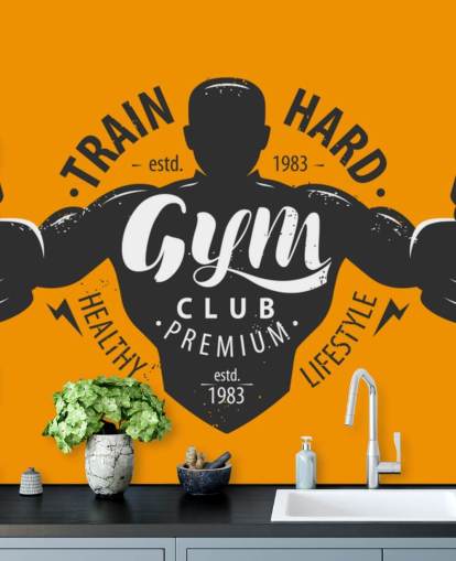 fondo de pantalla de gimnasio de hombre gráfico