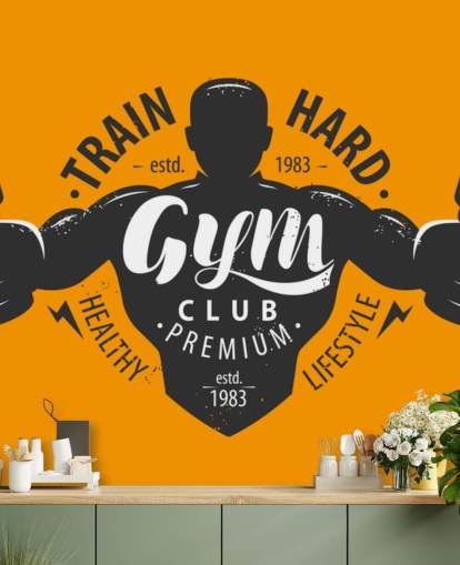 fondo de pantalla de gimnasio de hombre gráfico