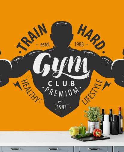 quotes and graphic man gym wallpaper