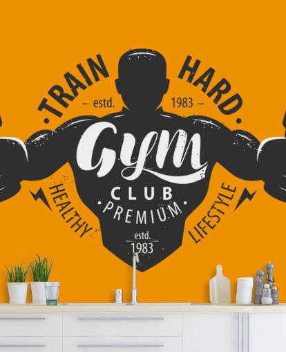 quotes and graphic man gym wallpaper