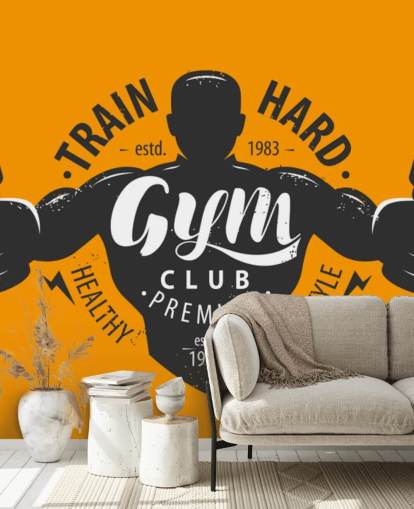 fondo de pantalla de gimnasio de hombre gráfico