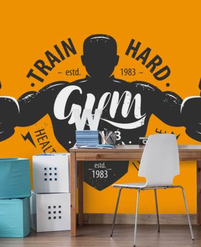 quotes and graphic man gym wallpaper