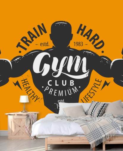 fondo de pantalla de gimnasio de hombre gráfico