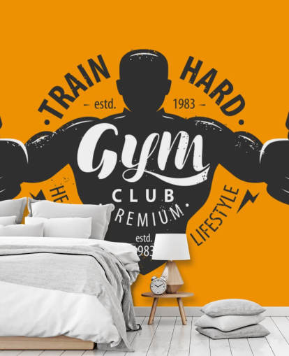 fondo de pantalla de gimnasio de hombre gráfico