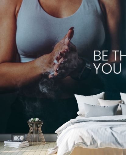 soyez le meilleur que vous puissiez être fond d'écran de citations de gym