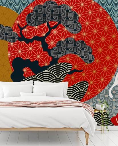 colourful and oriental koi fish wallpaper