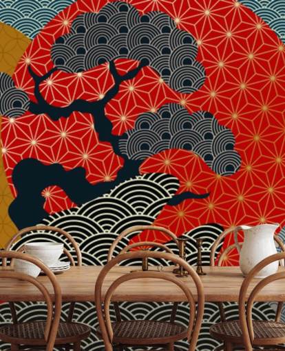 papier peint koï coloré et oriental papier peint koï coloré et oriental