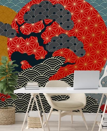 colourful and oriental koi fish wallpaper