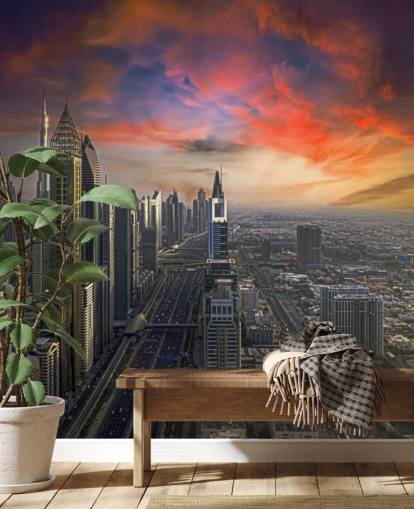 vaaleanpunainen taivas Dubain taustakuva vaaleanpunainen taivas Dubain taustakuva