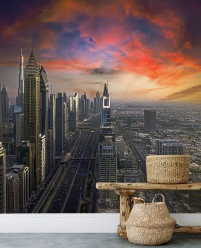 pink skies over dubai wallpaper pink skies over dubai wallpaper
